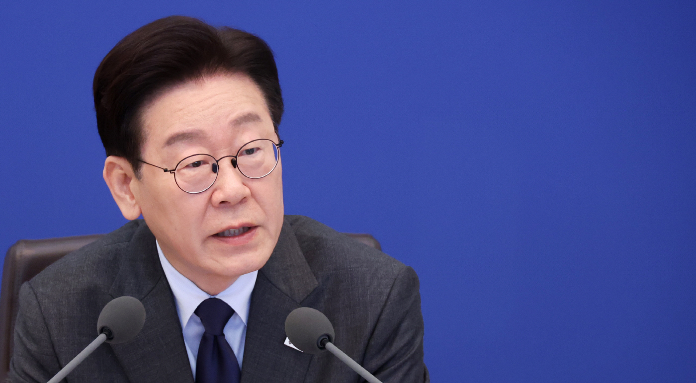 발언하는 이재명 대통령<YONHAP NO-2431>