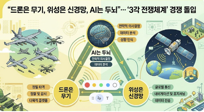 0326 드론은 무기, 위성은 신경망, AI는 두뇌