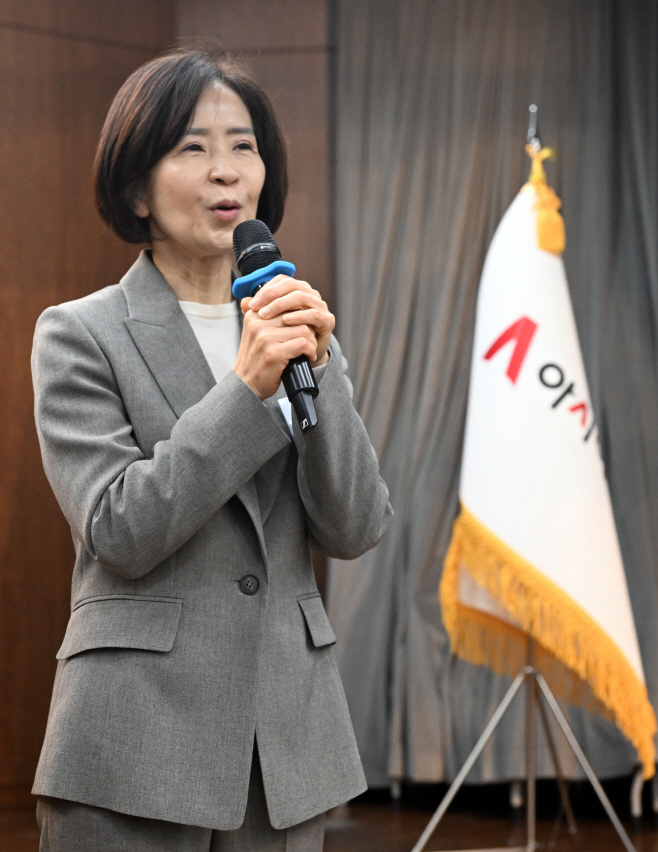 제8회 아시아투데이 금융포럼, 축사하는 최수진 의원