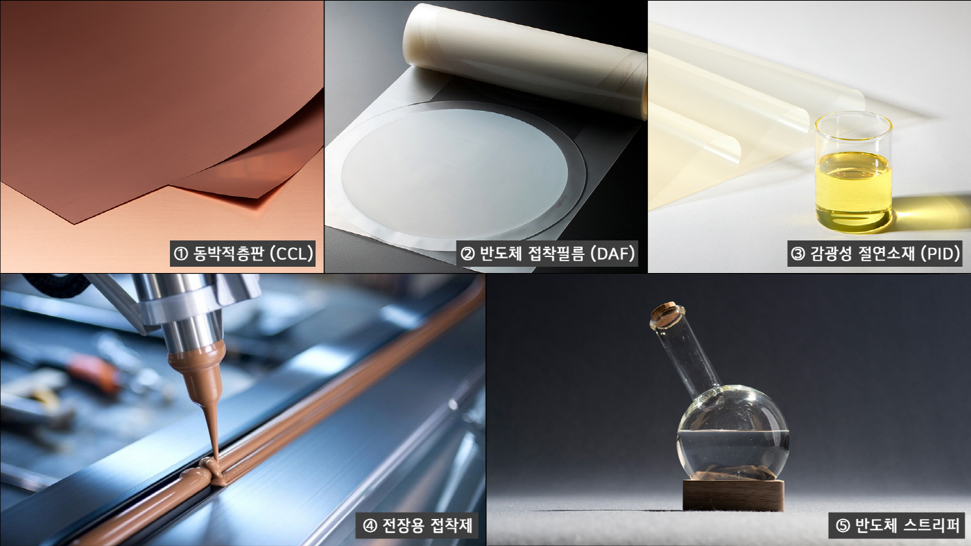 [참고사진②] 반도체·전장 분야에서 활용되는 LG화학의 고부가 전자소재 제품군