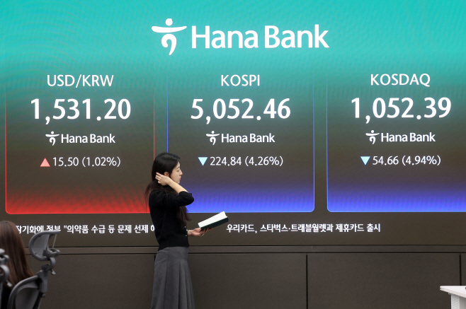 코스피, 나흘째 내려 5,050대 마감