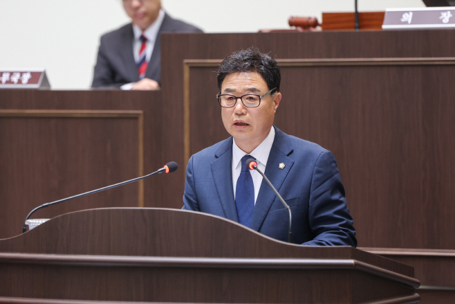 박상영 광주시의회 부의장 드론쇼 예산 편성 강한 우려 표명