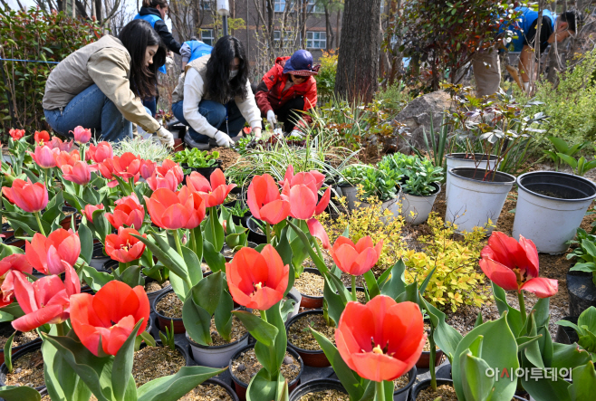 강남구, 식목일 맞이 '참여의 정원 숲' 조성 행사2