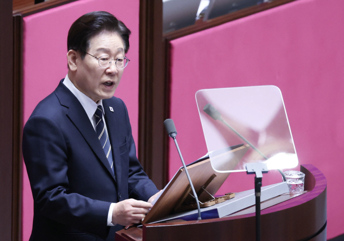 추경 필요성 연설하는 이재명 대통령