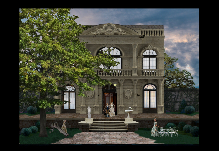 오페라 베르테르 1막 무대 디자인 국립오페라단