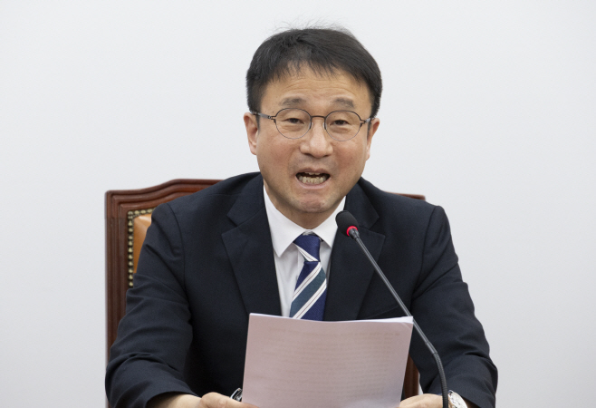 이번 주내 추경 처리 강조하는 한병도 원내대표<YONHAP NO-2352>