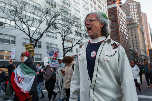 USA IRAN ISRAEL CONFLICT PROTEST