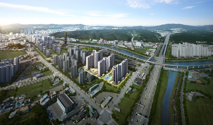 용인 고림 동문 디 이스트 항공 조감도