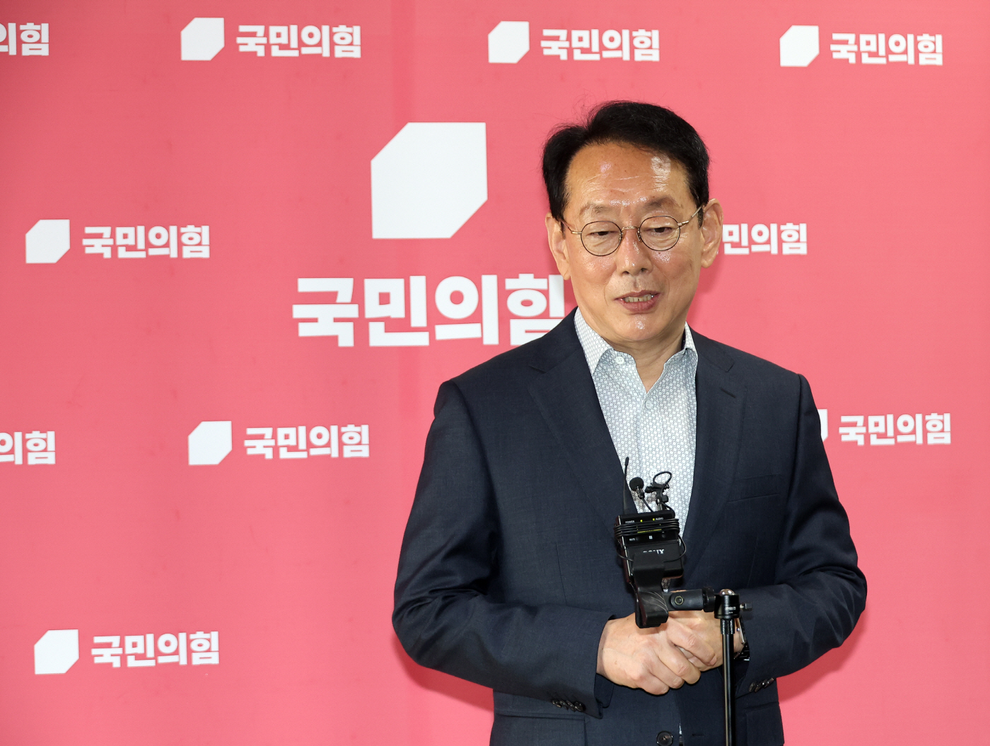 한동훈 출마 관련 입장 밝히는 김도읍 의원<YONHAP NO-2493>