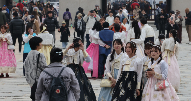 경복궁에 몰린 인파