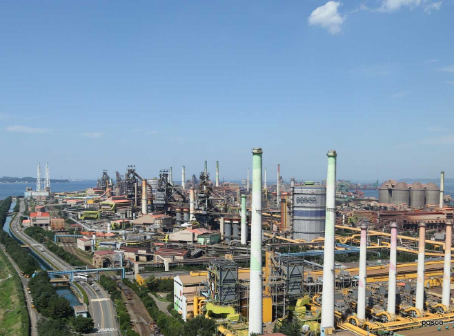 포항제철소 전경