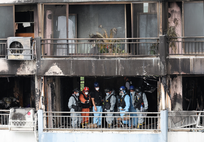 마포 아파트화재 원인 조사