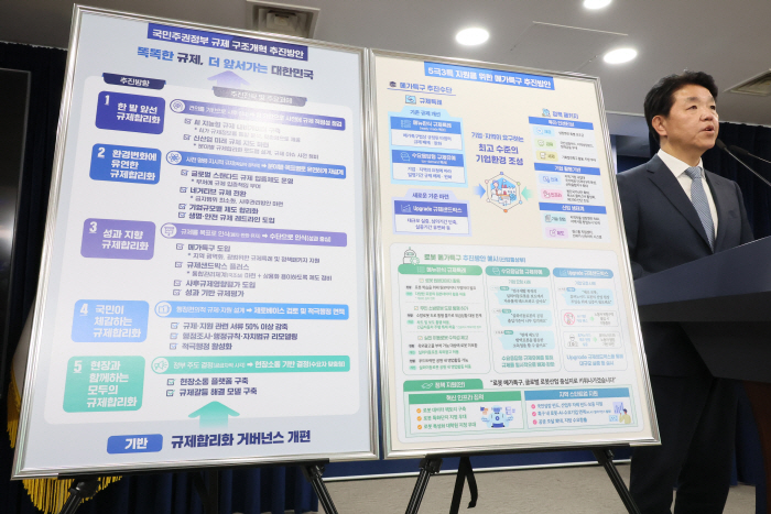 손동균 규제조정실장, 규제합리화위원회 사전 브리핑