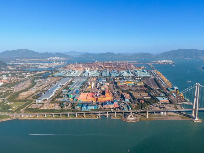 광양제철소 드론 전경사진 (2)