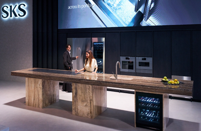 [사진 1] LG전자, 유럽 디자인의 중심 伊 밀라노서 역대 최대 규모 빌트인 가전 선보인다