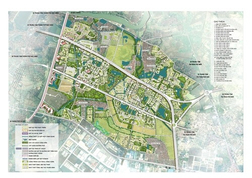 베트남 박닌성 동남신도시 계획도