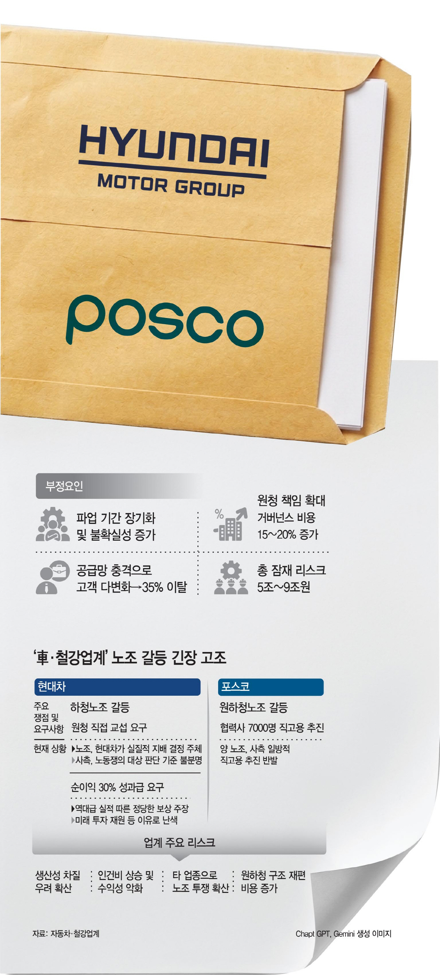 현대차·포스코도 ‘투쟁의 덫’…車·철강산업 경쟁력 골병