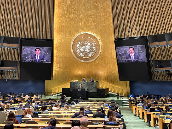 제11차 NPT 평가회의 기조발언 사진(1)