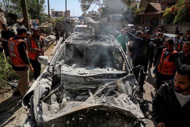 MIDEAST-GAZA CITY-AIRSTRIKE