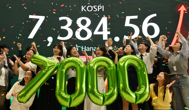 ‘꿈의 7천피’, 코스피 7000 돌파