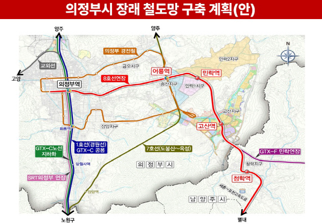 첨부3_의정부시 장래 철도망 구축계획(안)