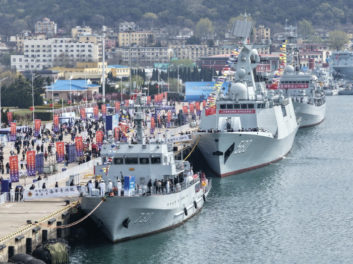 CHINA-PLA-NAVY-77TH ANNIVERSARY-CELEBRATIONS (CN)