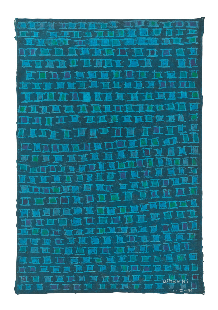 4. 김환기, 7-Ⅲ-71, 1971. Oil on paper, 93 x 63 cm. 5억 원-10억 원