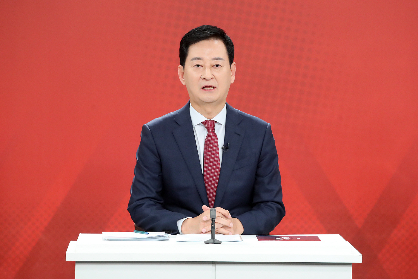 대구시장 경선 토론회서 발언하는 최은석<YONHAP NO-5684>