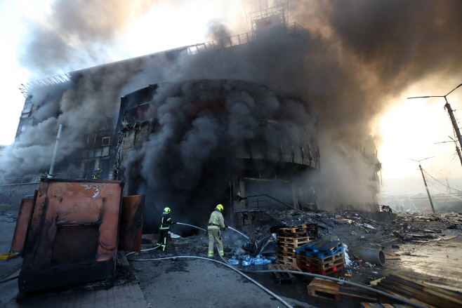 UKRAINE-KIEV-MISSILE ATTACK-AFTERMATH