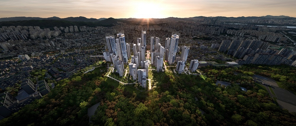 증산4 도심복합사업 지구 조감도