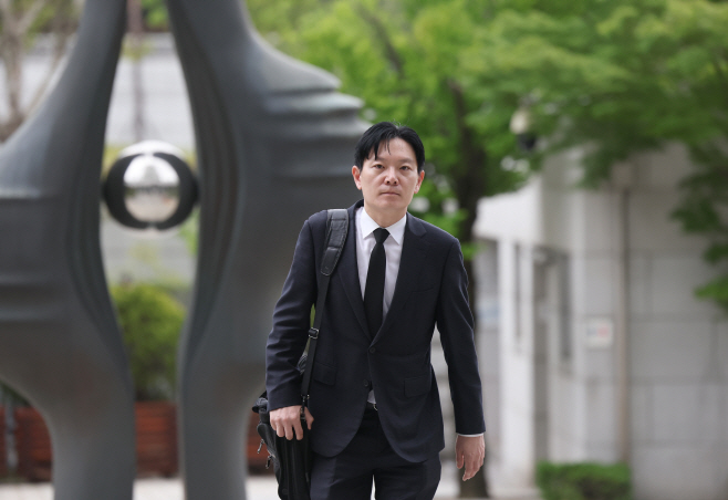 대검 온 박상용 검사<YONHAP NO-4059>