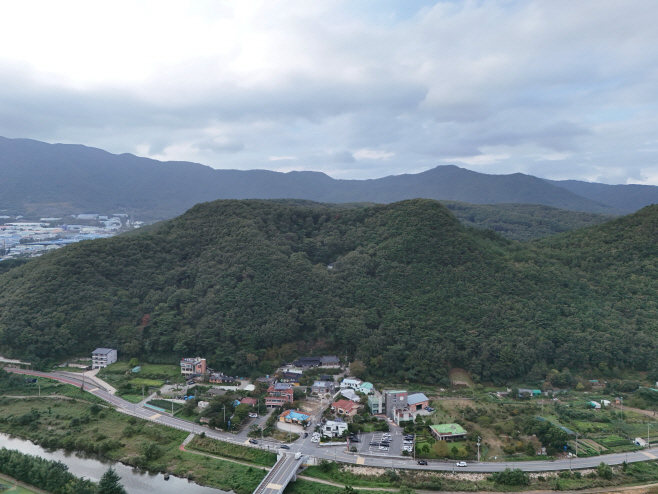우불산성 전경