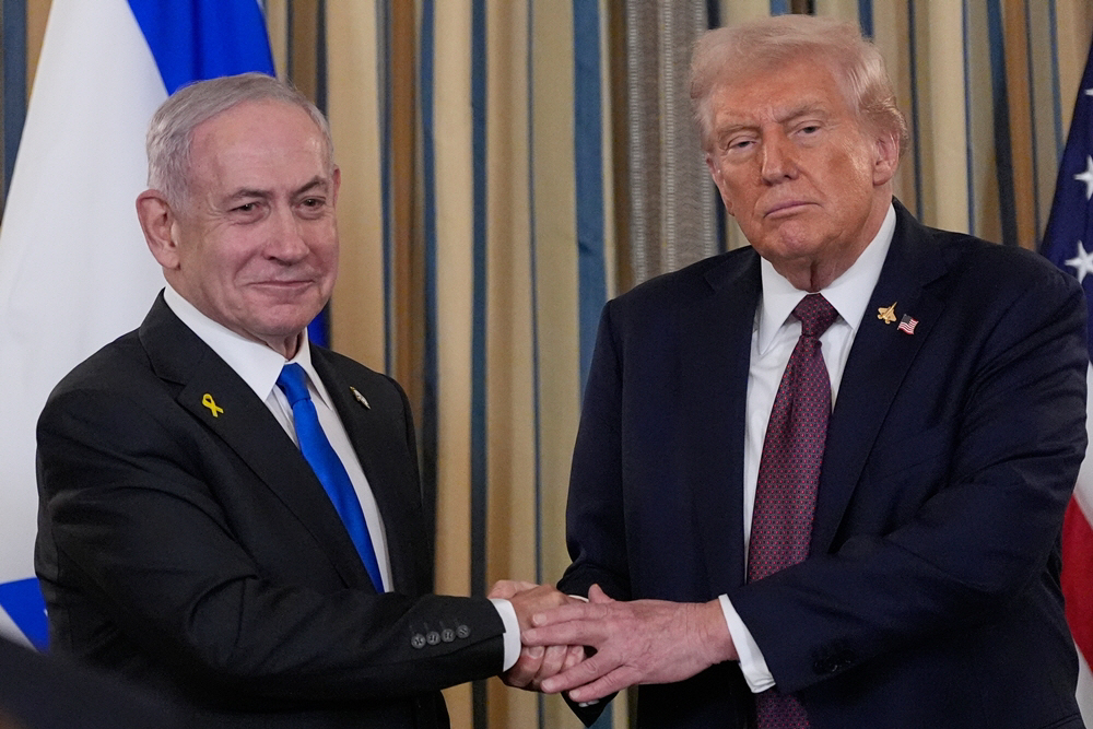 APTOPIX Trump US Israel <YONHAP NO-0931> (AP)