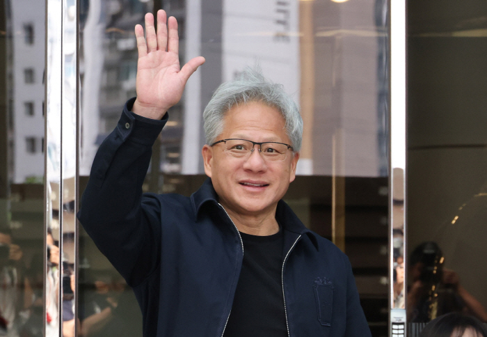 엔비디아 젠슨 황 CEO 방한<YONHAP NO-5709>
