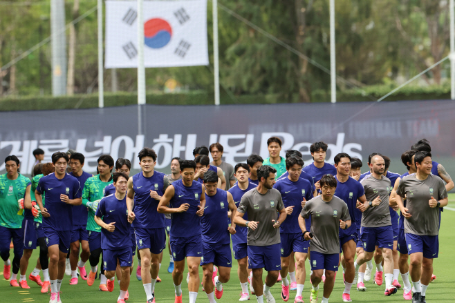 멕시코 첫 훈련 시작한 한국 대표팀