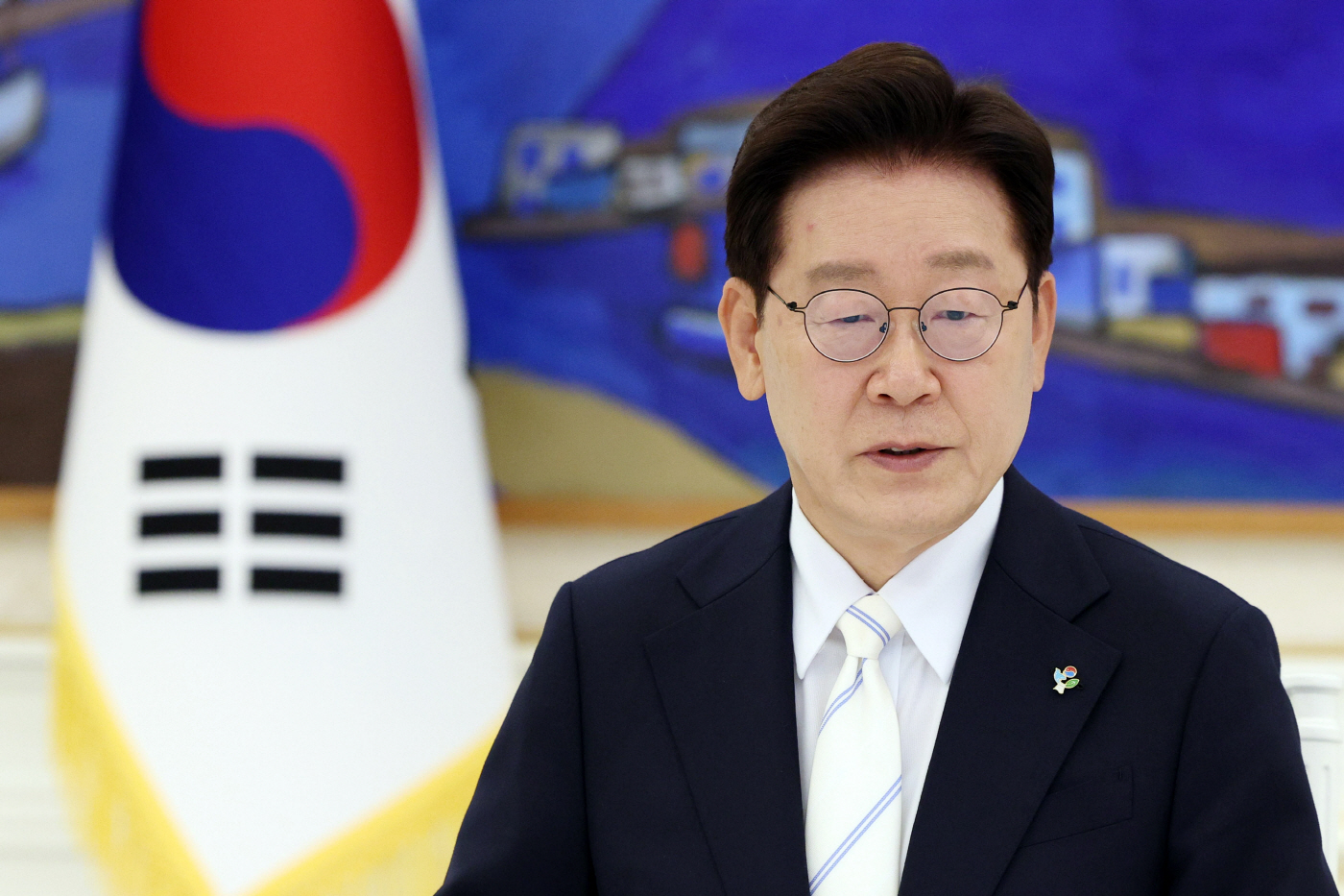 발언하는 이재명 대통령<YONHAP NO-4678>