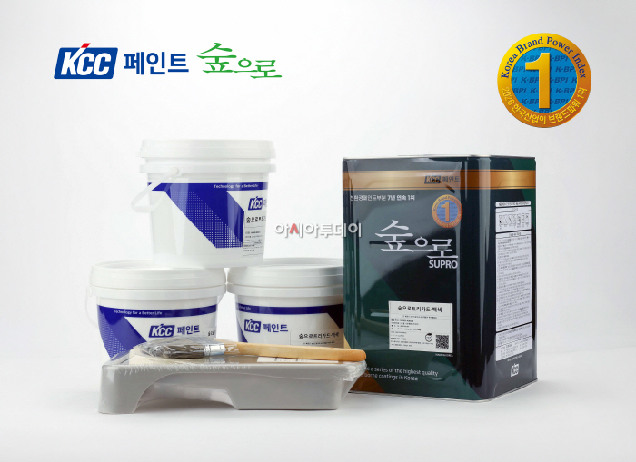 KCC 숲으로트리가드 이미지, 숲으로는 K-BPI 친환경 페인트 부문 8년 연속 1위를 기록했다