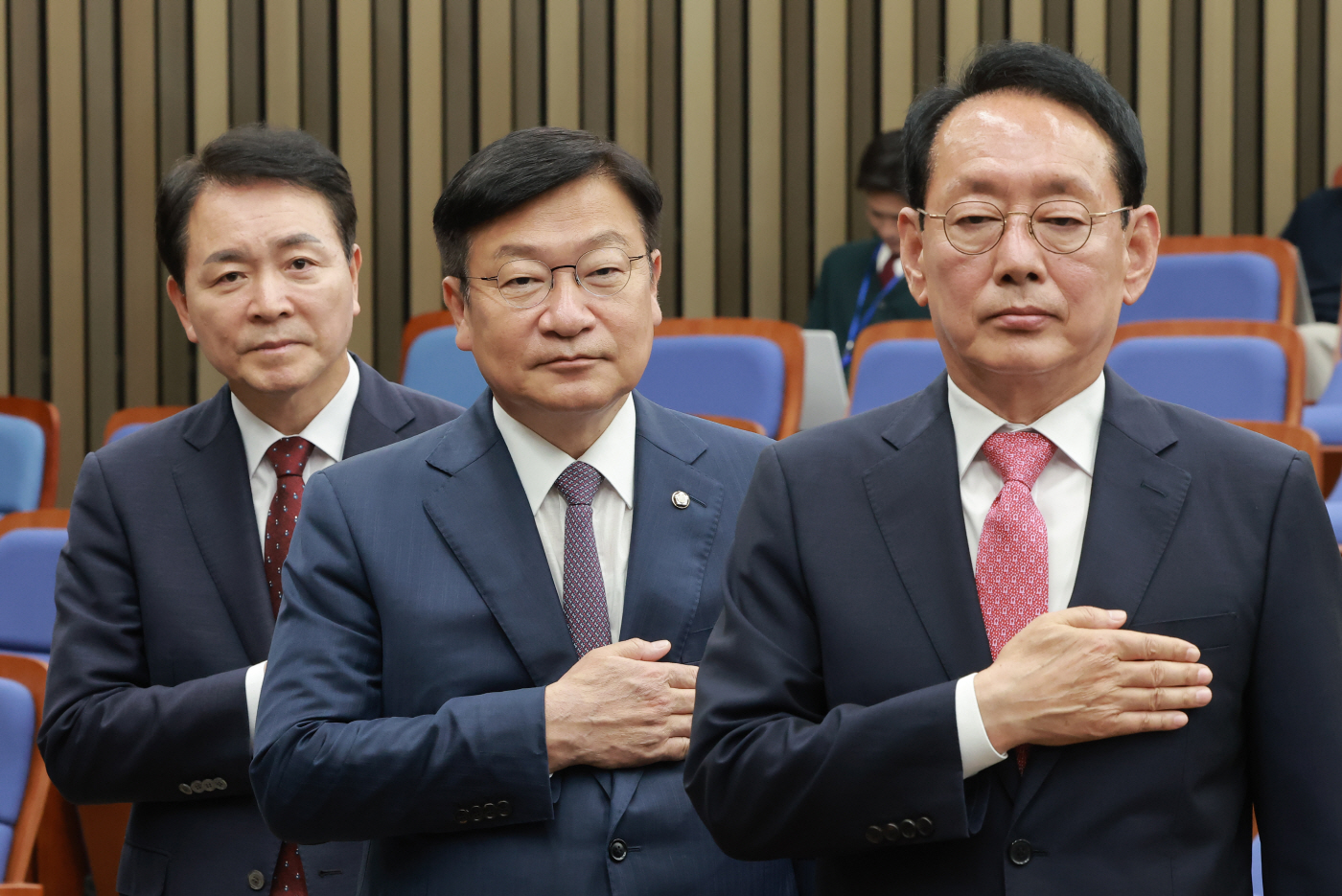 국민의힘 초·재선 주최 간담회 참석한 원내대표...<YONHAP NO-3758>