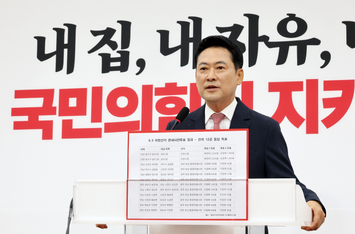 기자회견 하는 장동혁 대표<YONHAP NO-2549>
