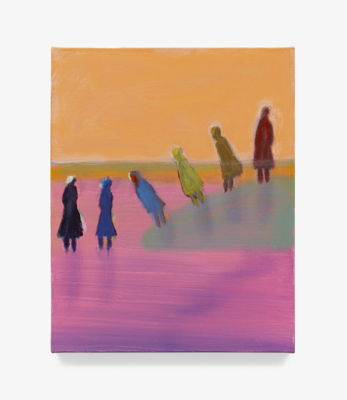 1. [갤러리현대] 캐서린 브래드포드, Winter Coats, 2025, 캔버스에 아크릴릭, 51.3 × 40.6 cm