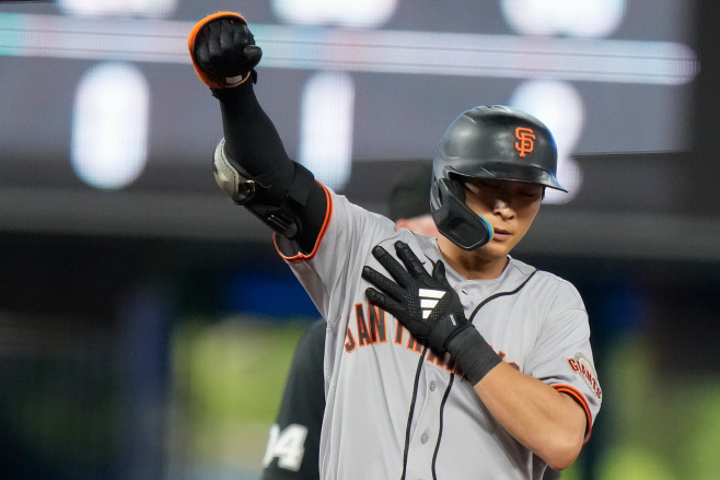 Giants Marlins Baseball