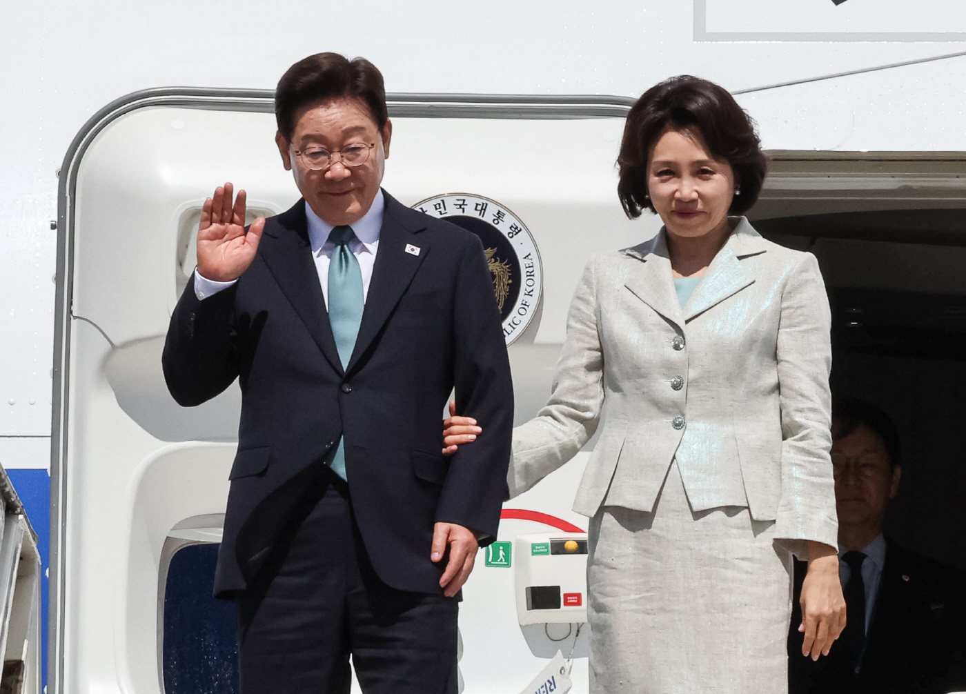 이재명 대통령, 벨기에 도착<YONHAP NO-6001>