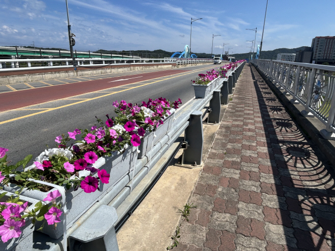 1. 울진군, 주요 도로변과 시가지에 여름꽃 식재하며 아름다운 도시경관 조성에 나서
