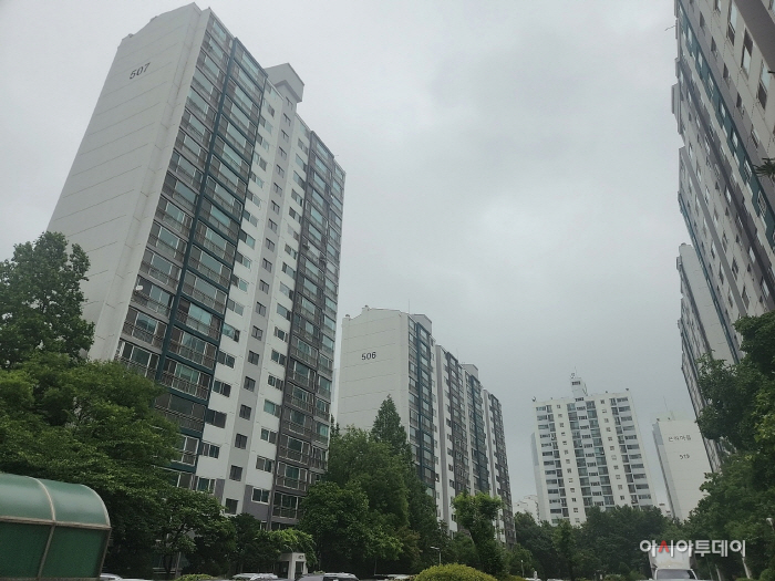 부천 중동 은하마을 단지 전경