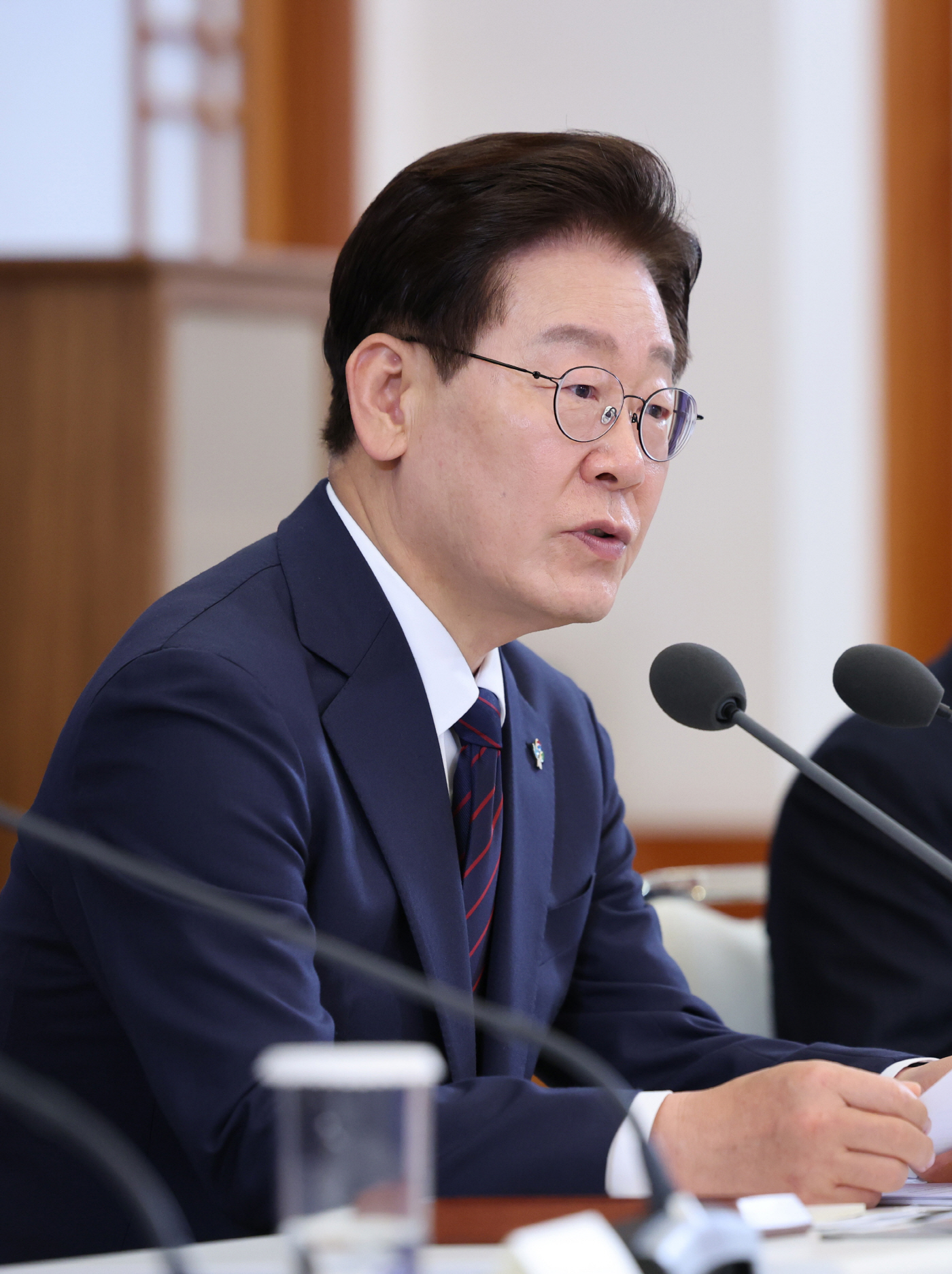 발언하는 이재명 대통령<YONHAP NO-5928>