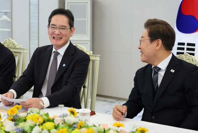 이재명 대통령과 이재용 삼성전자 회장