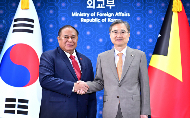 한-동티모르 외교장관회담 사진 1