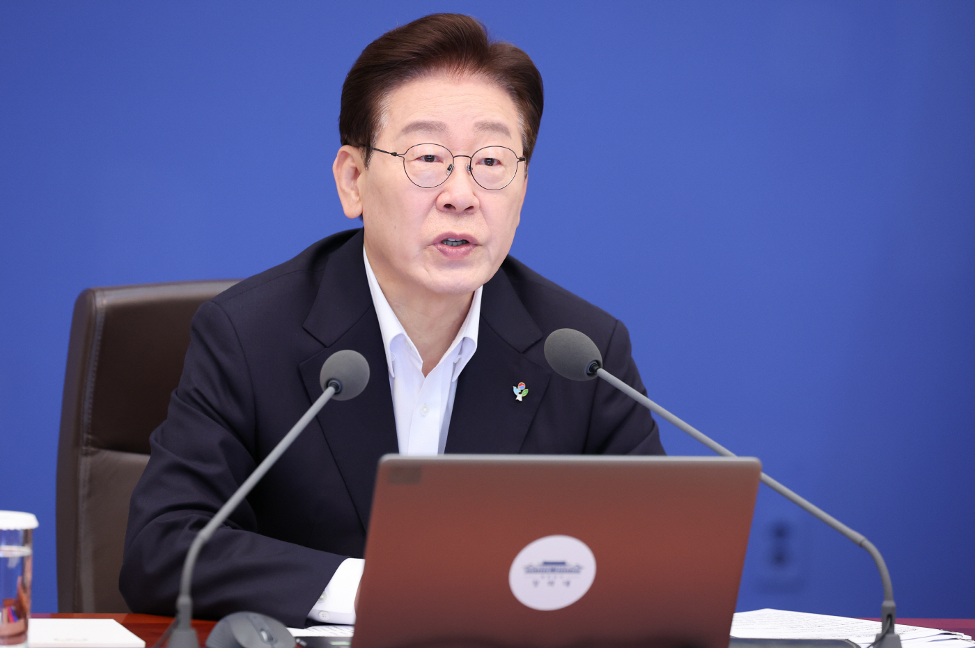 발언하는 이재명 대통령<YONHAP NO-5699>
