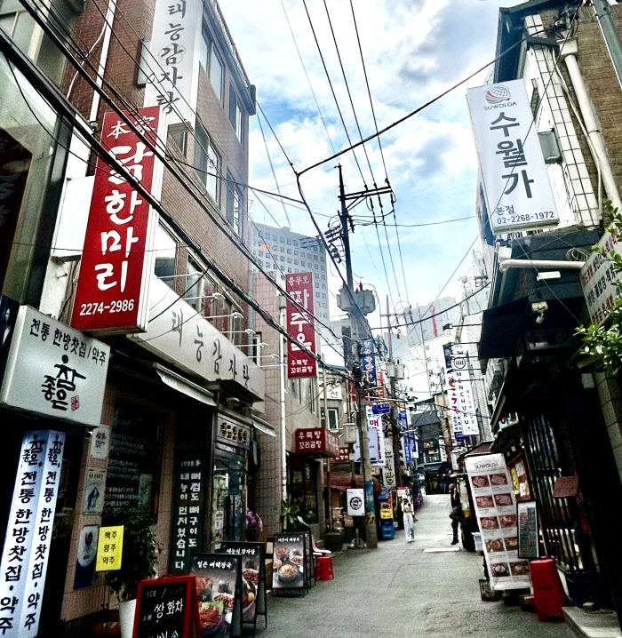 을지명보 골목형상점가 전경