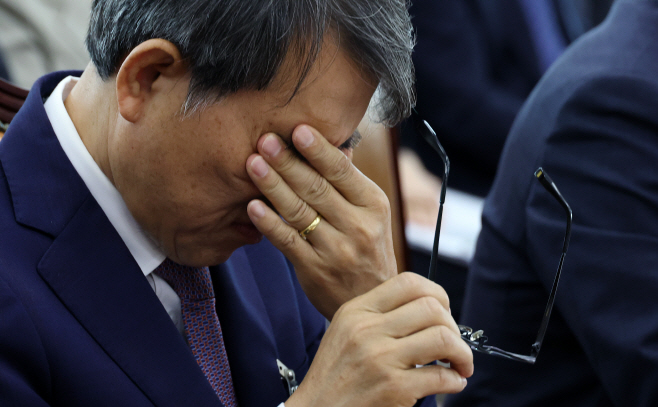 선관위 국조특위 참석한 노태악 전 선관위원장<YONHAP NO-5543>